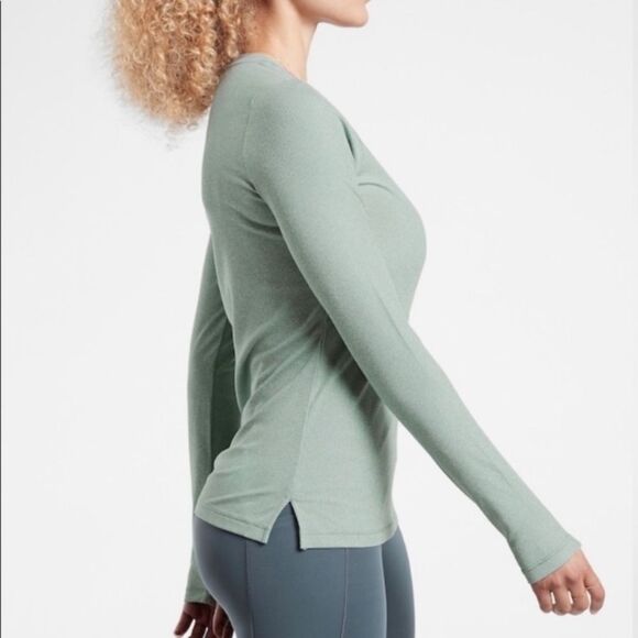 Athleta  Tops Uptempo Ribbed Henley Top - Picture 2 of 8